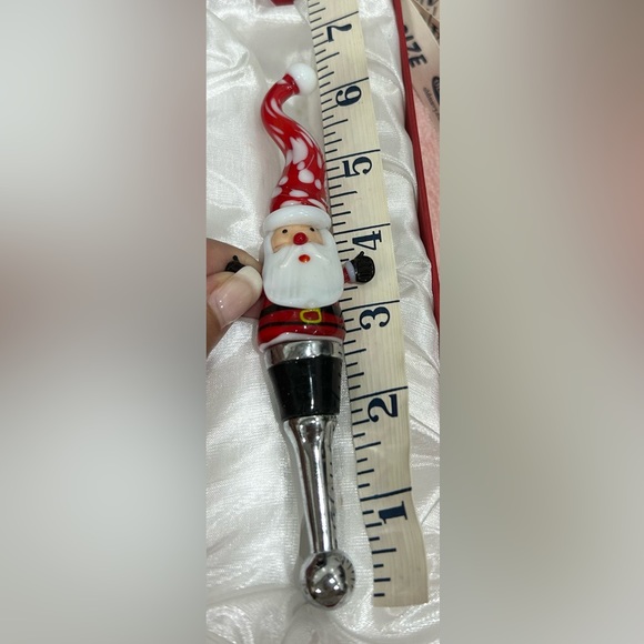 🎄Santa 🎅 Wine 🍷 Stopper Ceramic Painted - Picture 7 of 8